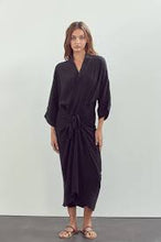 Load image into Gallery viewer, Amente Front Tie Midi Dress