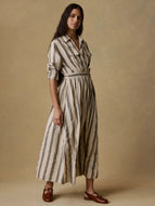 Faherty Cotton Linen Julia Wrap Dress