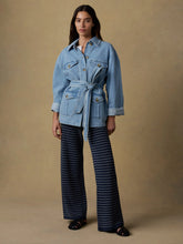 Load image into Gallery viewer, Faherty Solstice Denim Safari Jacket
