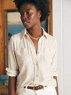 Faherty Brand Legend Shirt - Tannin Stripe