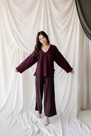 Natalie Busby Slouchy V Sweater