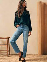 Load image into Gallery viewer, Faherty Naomi Silk Velvet Top
