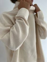 Load image into Gallery viewer, NA NIN Mia Rippled Cotton Pullover
