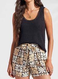 XIX Palms Crochet Tank